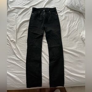 H&M Vintage Black High Rise Straight Jeans